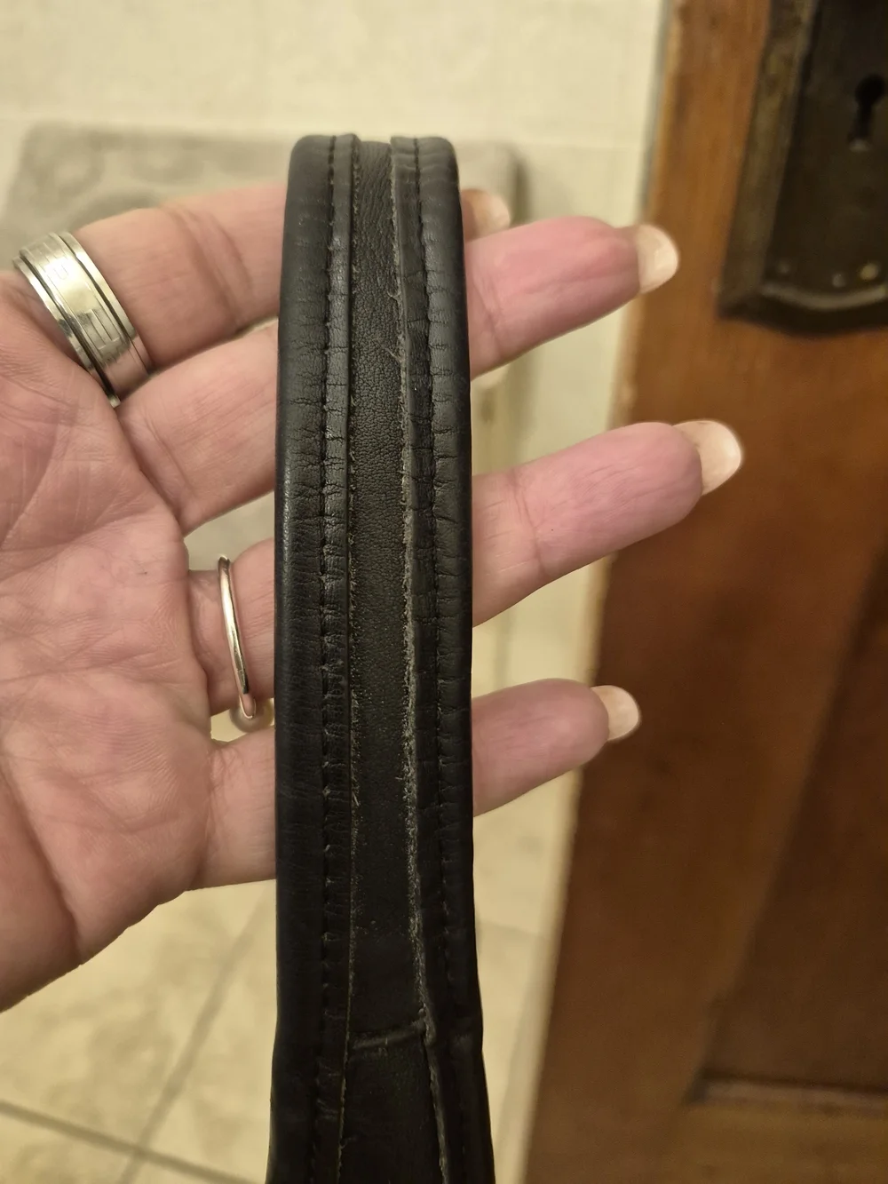 Vintage Rare Coach Ergo 9027 Black Leather Crescent Shoulder Bag